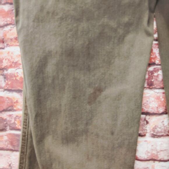 Old Navy Carpenter Jeans Mens 31x30 Brown Denim Relaxed Fit Workwear Pinstriped - Picture 10 of 11